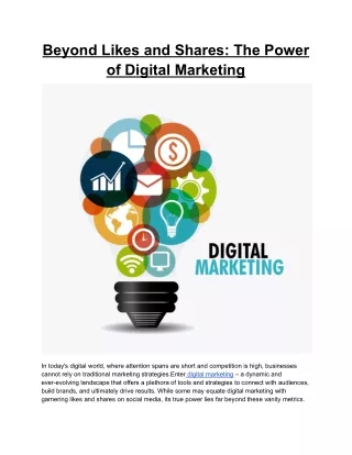Beyond Likes and Shares_ The Power of Digital Marketing