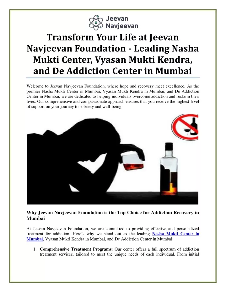 transform your life at jeevan navjeevan