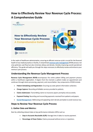 How to Effectively Review Your Revenue Cycle Process