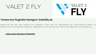 Parkservice Flughafen Stuttgart | Valet2fly.de