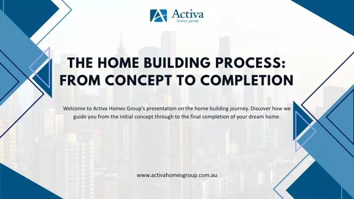 the home building process from concept