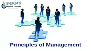 PRINCIPLES OF MANAGEMENT