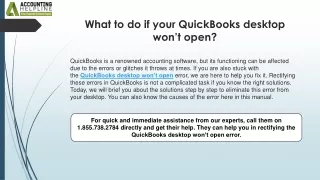 Easy solutions for when QuickBooks Desktop Won’t Open