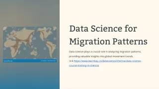 data science for migration patterns