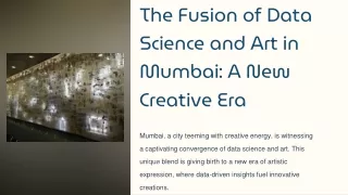 the fusion of data science and art in mumbai