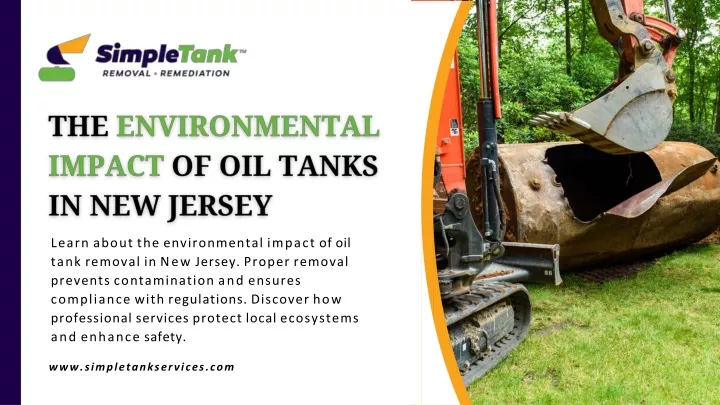 learn about the environmental impact of oil tank