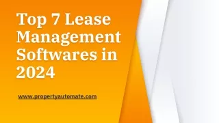 top 7 lease management softwares in 2024