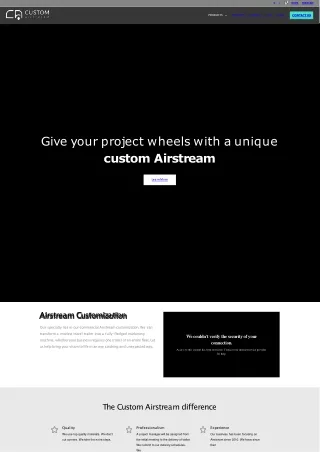 Custom AirStream Premier Airstream Custom Commercial Trailers