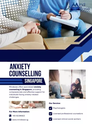 Anxiety Counselling Singapore