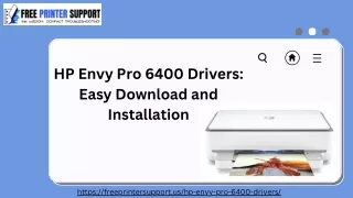 HP Envy Pro 6400 Drivers Easy Download and Installation