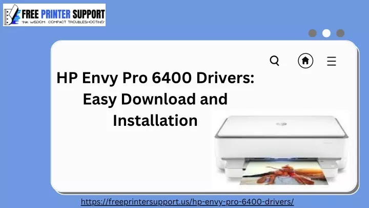 hp envy pro 6400 drivers easy download