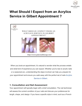 What Should I Expect from an Acrylics Service in Gilbert Appointment _