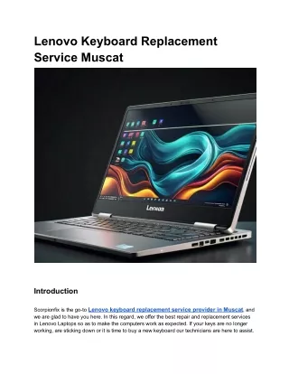 lenovo keyboard replacement service muscat