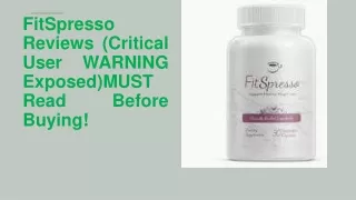 fitspresso reviews critical user warning exposed