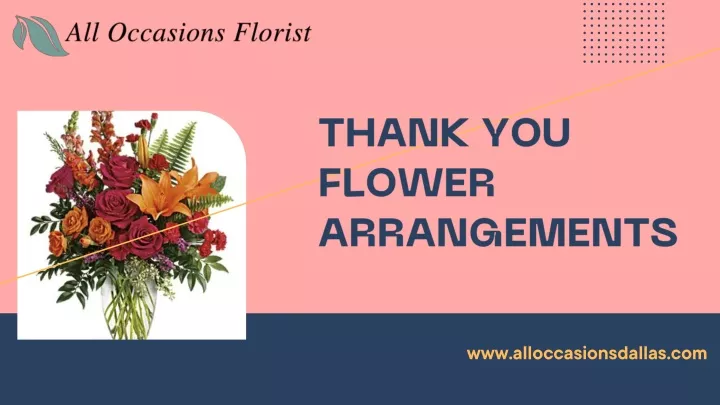 thank you flower arrangements