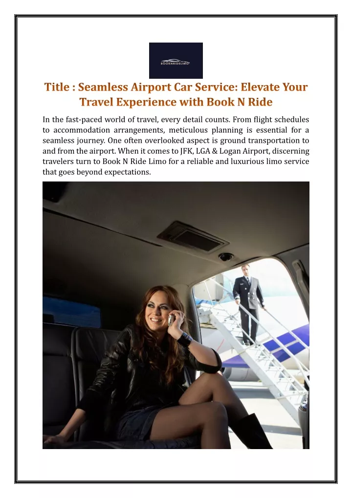 title seamless airport car service elevate your