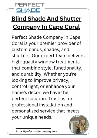 Top Blind, Shade, and Shutter Company in Cape Coral