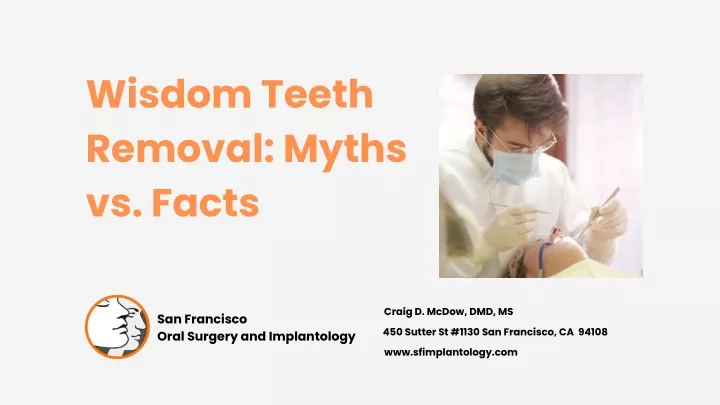 wisdom teeth removal myths vs facts