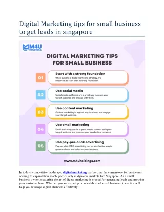 digital marketing tips for small business