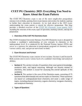 cuet pg chemistry 2025 everything you need