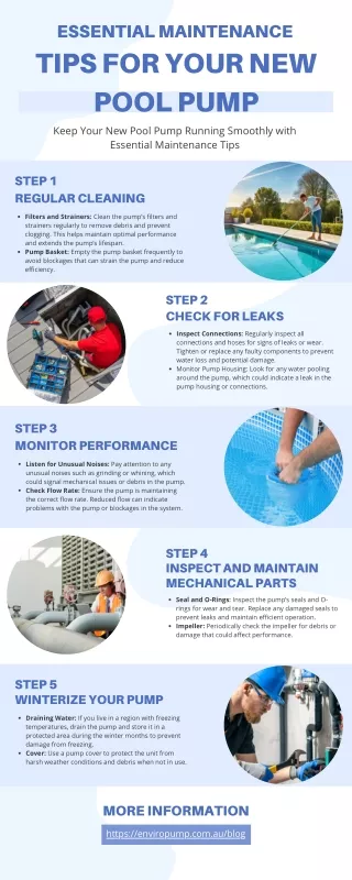 Essential Maintenance Tips for Your New Pool Pump