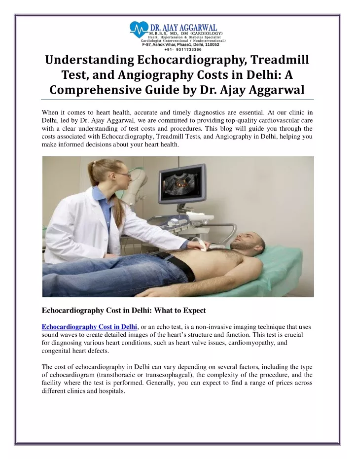 understanding echocardiography treadmill test