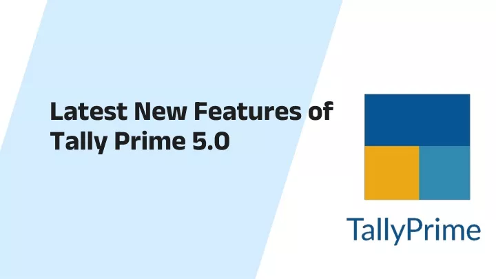 latest new features of tally prime 5 0