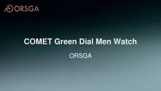 comet green dial men watch