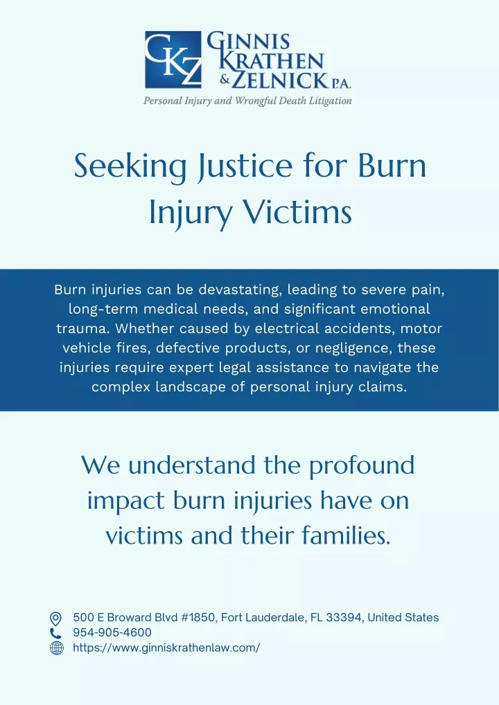 seeking justice for burn injury victims