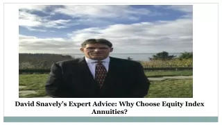 david snavely s expert advice why choose equity
