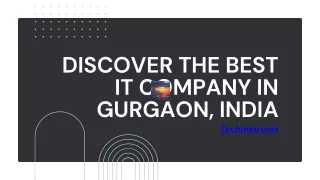 discover the best it company in gurgaon india