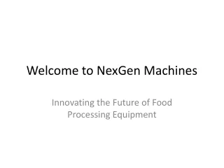 welcome to nexgen machines