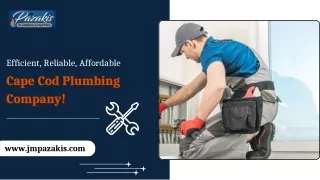 Efficient Reliable Affordable Cape Cod Plumbing Company!