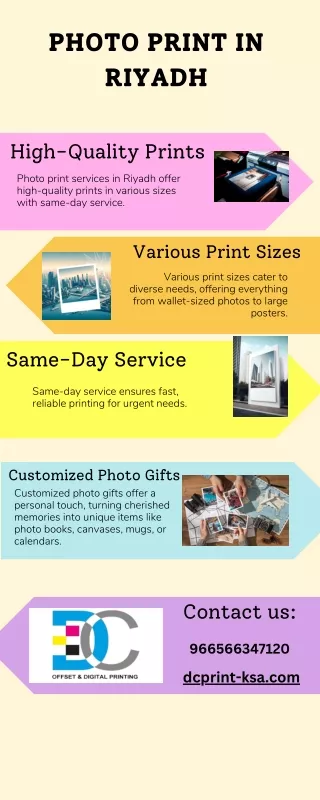 Best Photo Print service in Riyadh