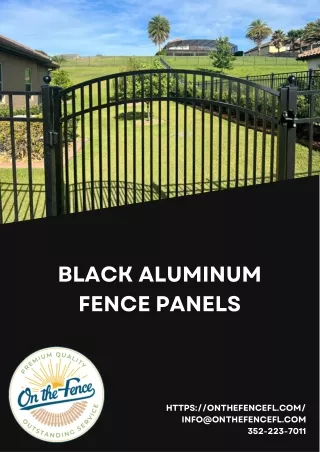 High-Quality Black Aluminum Fence Panels are Durable and Elegant