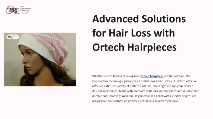 advanced solutions for hair loss with ortech