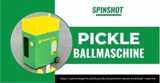 Schnapp Dir Die Beste Pickleball-Maschine Bei Spinshot Deutschland