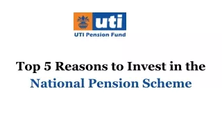 top 5 reasons to invest in the national pension