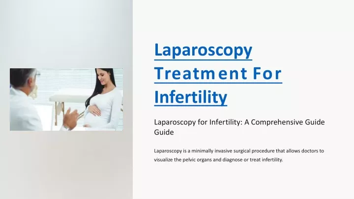 laparoscopy treatment for infertility