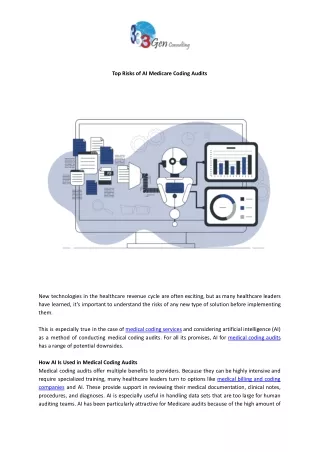 Top Risks of AI in Medicare Coding Audits - 3Gen Consulting