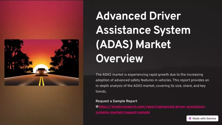 advanced driver assistance system adas market