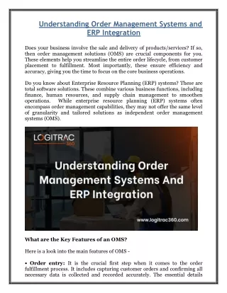 understanding order management systems