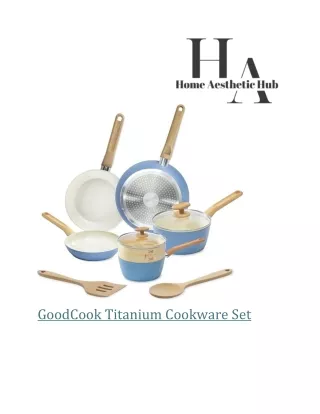 GoodCook Titanium Cookware Set
