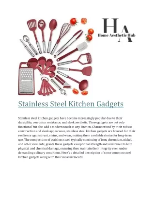 Stainless Steel Kitchen Gadgets