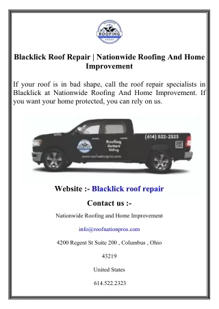 Blacklick Roof Repair   Nationwide Roofing And Home Improvement