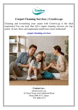 carpet cleaning services crestive qa