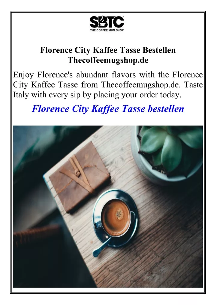 florence city kaffee tasse bestellen