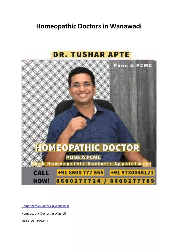 homeopathic doctors in wanawadi