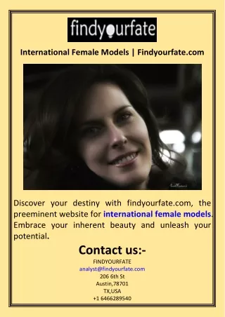 International Female Models  Findyourfate.com