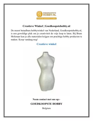 creatieve winkel goedkoopstehobby nl